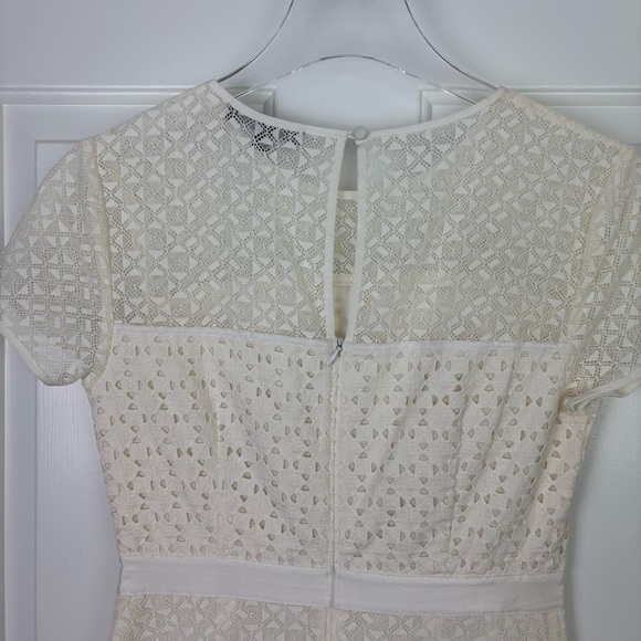 Banana Republic Ivory A-Line Dress Size 2 - Picture 12 of 13